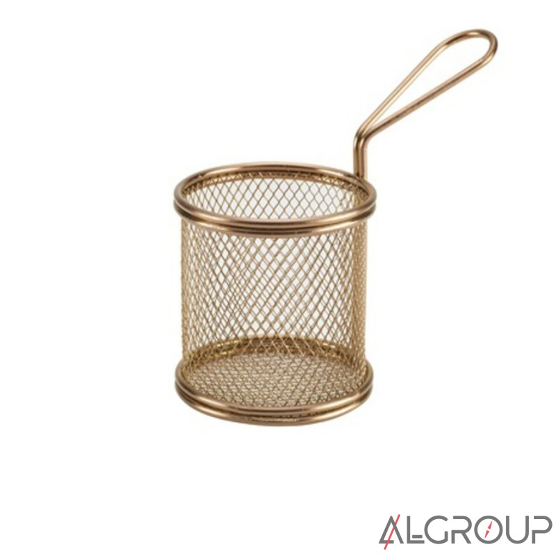Корзинка круглая, 9,3х9 см, медное покрытие, GenWare SVBR09C