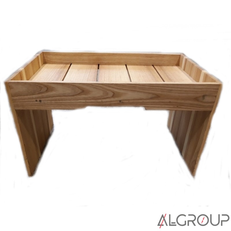 Большая деревянная подставка 490*295*298 мм, h бортика 40 мм, ясень, Wood4food 18052343