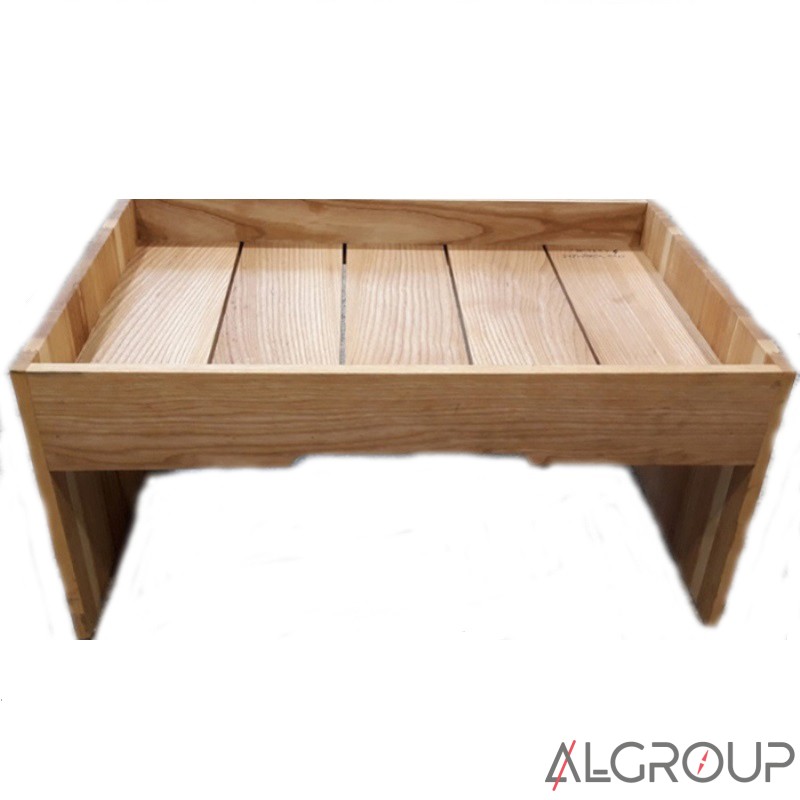 Средняя деревянная подставка 347*295*220 мм, h бортика 40 мм, ясень, Wood4food 18052344