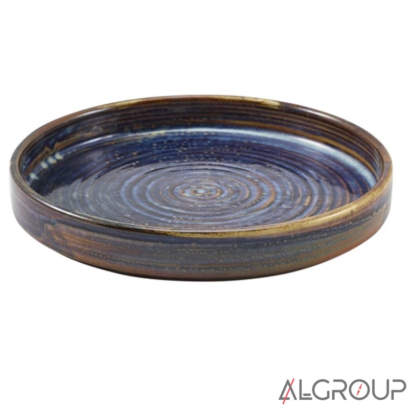 Тарелка презентационная с бортиком 21хh 2.9 см, Terra Porcelain Aqua Blue, GenWare PR-PBL21