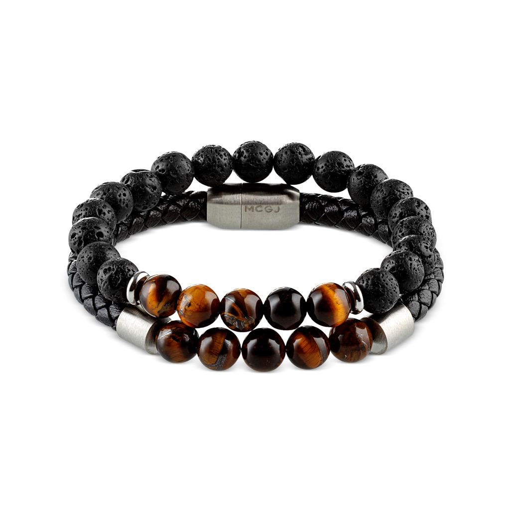 LEATHER TIGER EYE