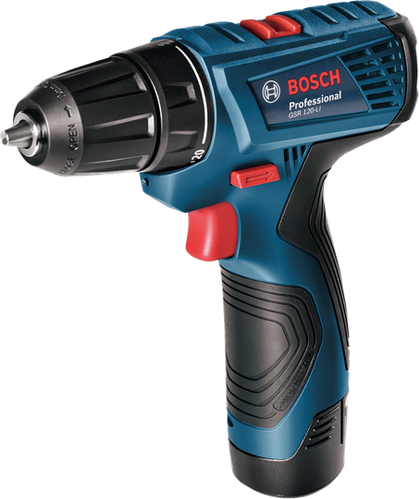 Аккумуляторная дрель-шуруповерт Bosch GSR 120-LI Professional (1,5 А/ч, 1300 об/мин)