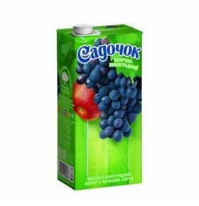 Нектар Садочок яблочно-виноградний красный 1.93л