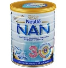 Детская молочная смесь Nan 3 Nestle с 10 мес 800г