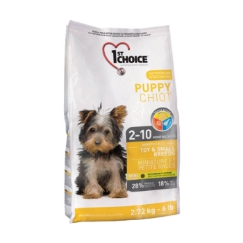 Корм Puppy Toy для собак курица супер премиум, 1st Choice, 2,72 кг