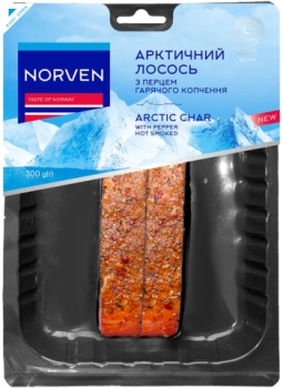 Арктический лосось с перцем горячего копчения, Norven, 300 г