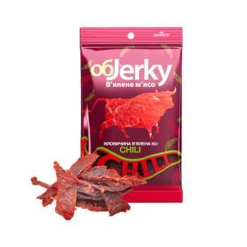 Мясо вяленое Chili говядина, ОбJerky, 50 г