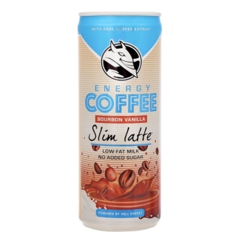 Напиток безалкогольный энергетический Energy Coffee Slim Latte ж/б, HELL, 0,25 л