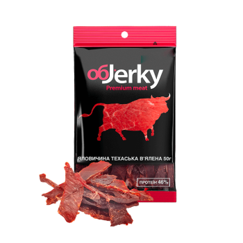 Мясо вяленое Техасская говядина, ОбJerky, 50 г