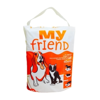Пеленки для животных впитывающие 60х60см, My Friend, 10 шт