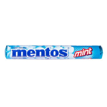 Драже жевательные мятные, Mentos, 37 г