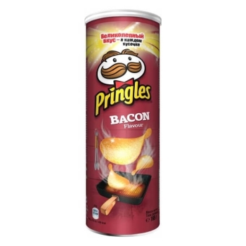 Чипсы со вкусом бекона, Pringles, 165 г