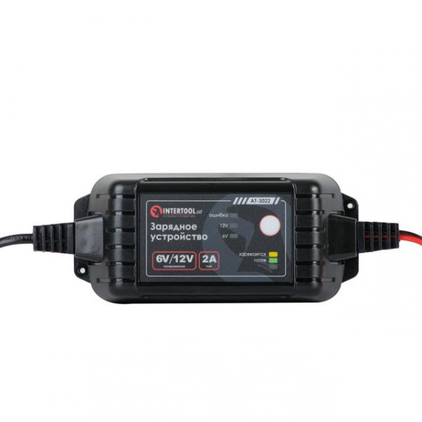 Зарядное устройство 6-12В, 2А, 230В INTERTOOL AT-3022