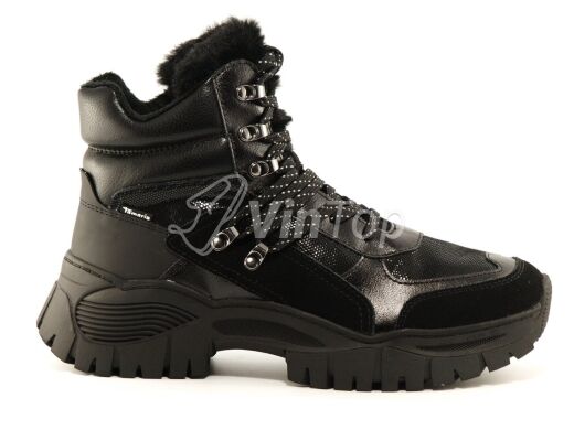 ботинки TAMARIS 1-25219-25 black, цвет чёрный