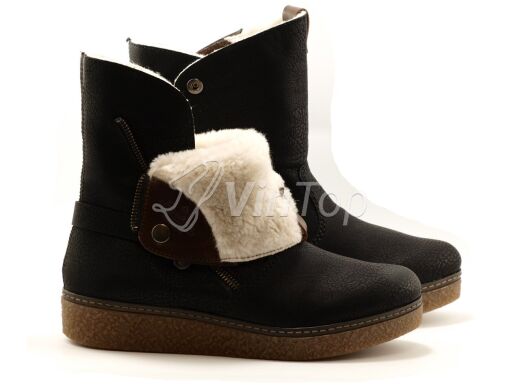 полусапоги RIEKER Y4089-00 black, цвет чёрный