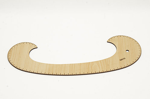 Лекало "Пройма", з розміткою, 355х140мм, 510, ХДФ 3мм,