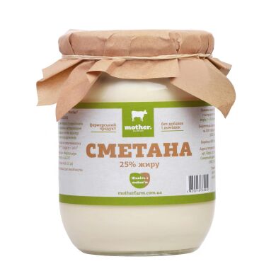 Сметана 25% "Mother Farm", 500 гр