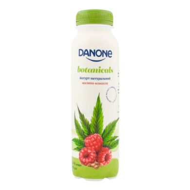 Йогурт Danone питьевой Малина-Конопля 1.5% 270г