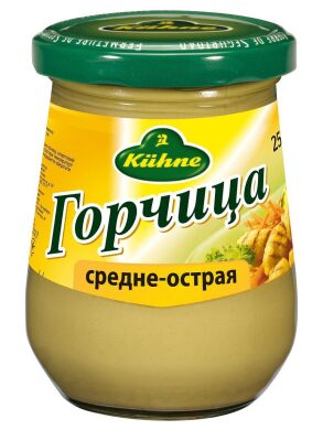 Горчица средне-острая "Kuhne", 250 мл