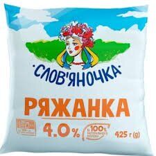 Ряженка Слов'яночка 4% 425г