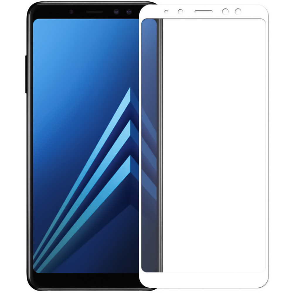 Стекло Samsung Galaxy A8 Plus (2018) A730 White
