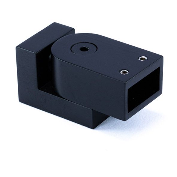TKSQ819/BLACK (мат.черный).Регулируемое крепление трубы 20*10 к стене.