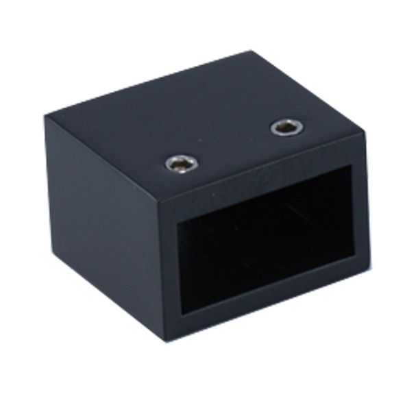TKSQ807/BLACK (мат.черный). Крепление трубы 20*10 мм к стене