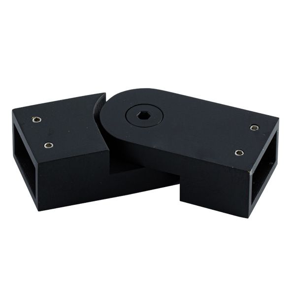 TKSQ823/BLACK (мат.черный).Регулируемое крепление для труб (20*10) .