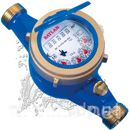 Счетчик воды 1" (dn 25) класс "С" R 160 L 260mm, TY-3(мокроход) Baylan (Турция)
