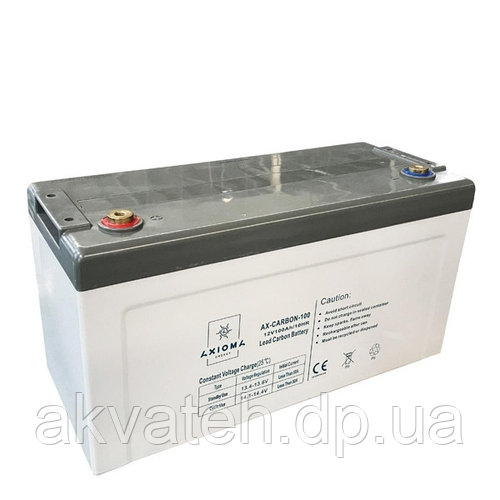 Аккумулятор карбоновый 100Ач 12В, модель - AX-CARBON-100, AXIOMA energy