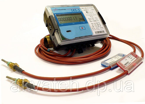 Счетчик тепла ультразвуковой dy15 QALCOSONIC HEAT 1 15-1,5 L 110mm Axis Industries (Литва)