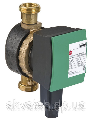 Насос для рециркуляции горячей воды Wilo Star Z-15 Nova 1/2" 4,5 Вт (Германия)