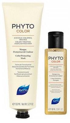 Набор Phyto Phytocolor (Маска для защиты цвета 150 мл + Шампунь для защиты цвета 100 мл в подарок)