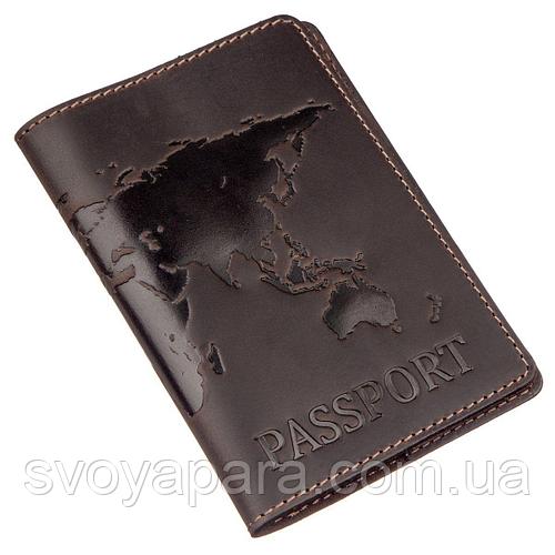 Обложка на паспорт Shvigel 13954 кожаная матовая Коричневая