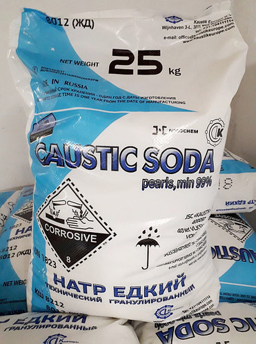 Cода Каустическая Сода 1кг Едкий Натр Щелочь ГранулаГранула 25 кг