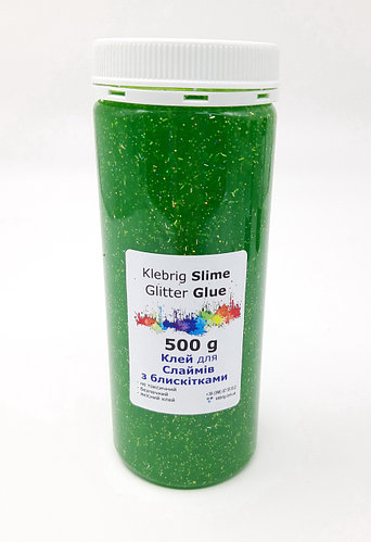 Клей для Слайма "Зеленый" 500г Klebrig Slime Glitter Glue