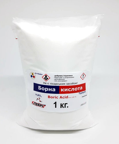 Борная кислота 1 кг Бор Ортоборная кислота H3BO3