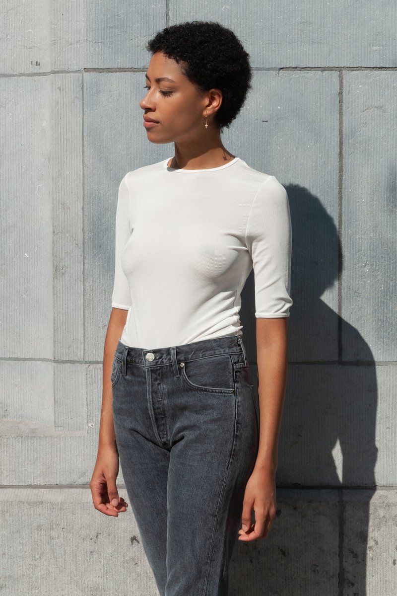 Bound Sleeve Tee