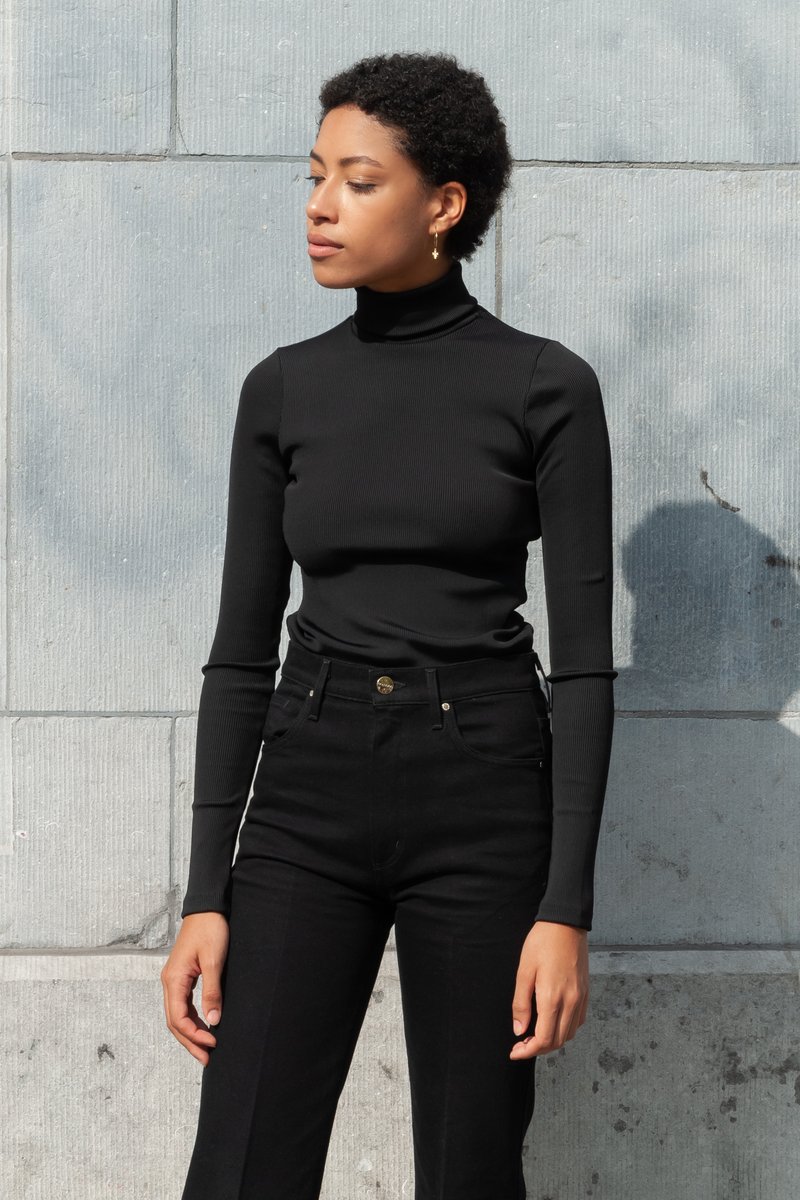 Rib Turtleneck