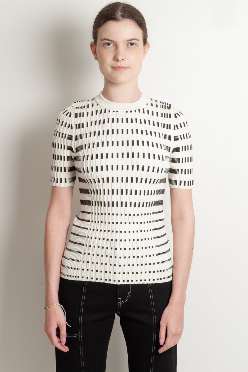 Striped knit top