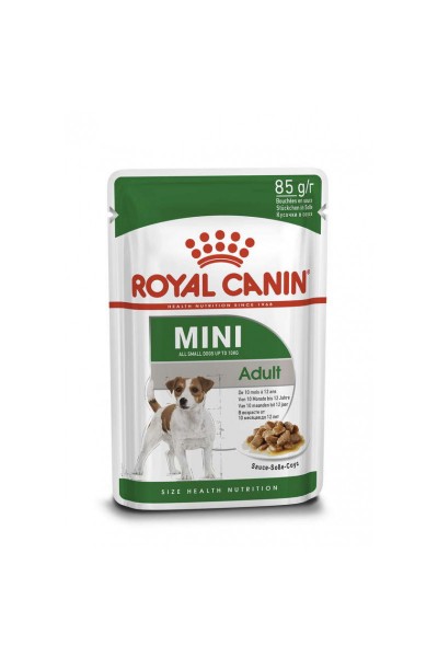 Royal Canin Mini Adult влажный корм для взрослых собак мелких пород (кусочки в соусе)