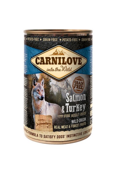 Carnilove Grain Free Dog Adult с лососем и индейкой