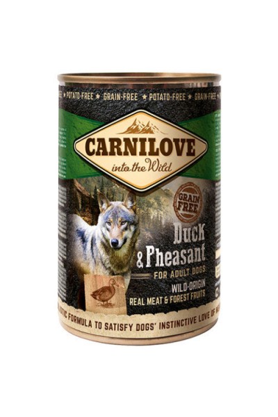 Carnilove Grain Free Dog Adult с уткой и фазаном