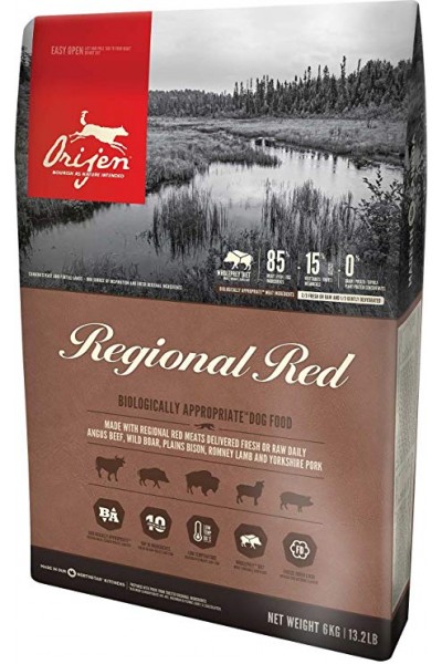 Orijen Regional Red Dog для собак всех пород и возрастов (говядина, кабан, бизон, ягненок)