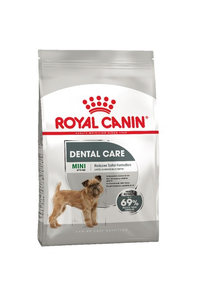 Royal Canin DENTAL CARE MINI корм для собак весом до 10 кг, склонных к образованию зубного налета и камня