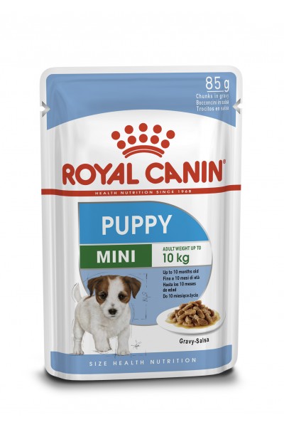 Royal Canin Mini Puppy влажный корм для щенков мелких пород (кусочки в соусе)