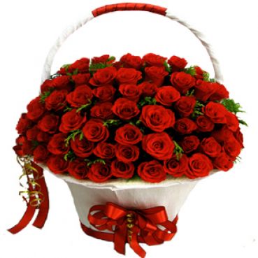 Корзина с цветами 8