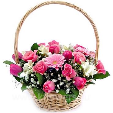 Корзина с цветами 6