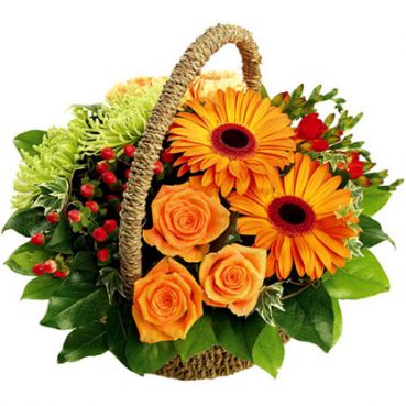 Корзина с цветами 5