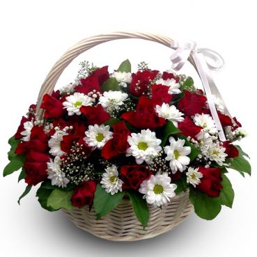 Корзина с цветами 1